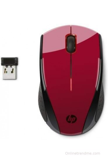 HP X3000 Wireless Optical Mouse Mouse(USB, Red, Black)